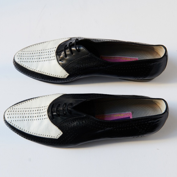 80s - SUSAN BENNIS - WARREN EDWARDS - Shoes - Men\'s - 10.5 - B/W Leather main image 6